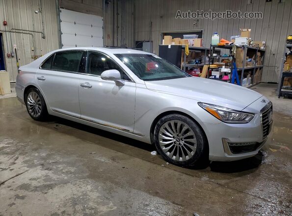 KMHG34JAXHU025413 2017 GENESIS G90 Silver Przód prawy