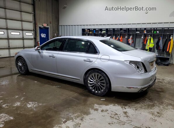 KMHG34JAXHU025413 2017 GENESIS G90 Silver Tył lewy