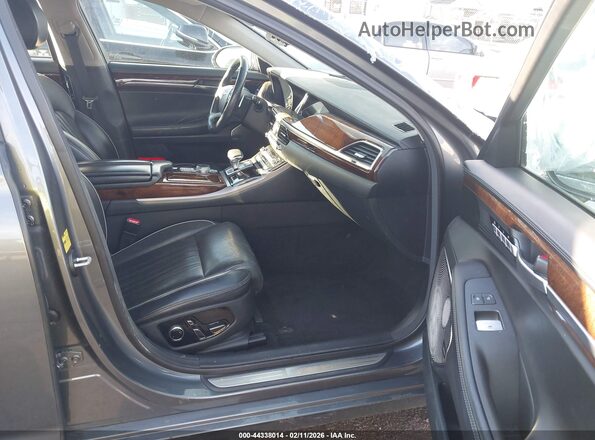KMHG34JAXHU027209 2017 GENESIS G90 Gray წინა სალონის ხედი