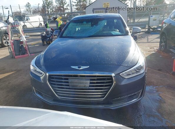 KMHG34JAXHU027209 2017 GENESIS G90 Gray ხელსაწყოთა პანელის ხედი