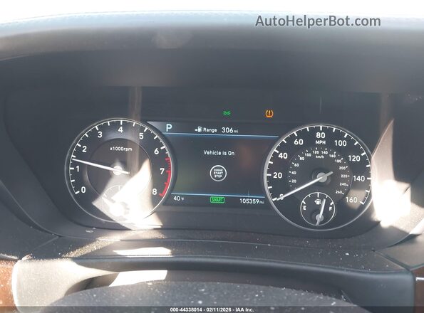 KMHG34JAXHU027209 2017 GENESIS G90 Gray უკანა სავარძლების ხედი