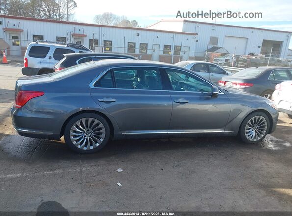KMHG34JAXHU027209 2017 GENESIS G90 Gray უკანა სალონის ხედი