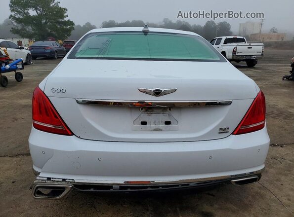 KMHG54JH0JU045201 2018 GENESIS G90 White უკანა ხედი