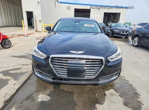 KMHG54JH3HU024370 2017 GENESIS G90 Black წინა ხედი