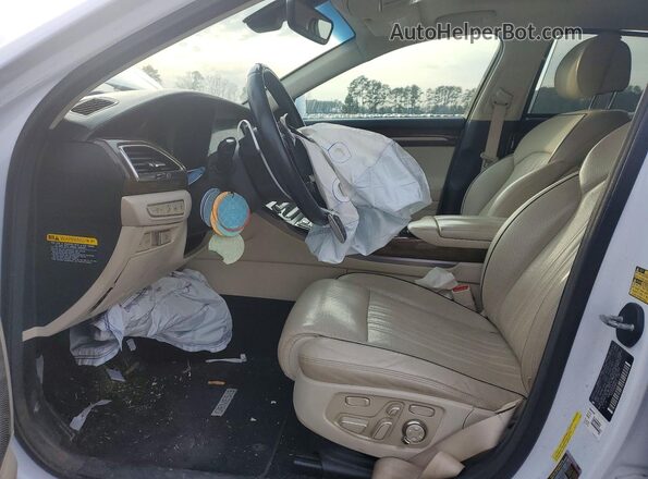 KMHG54JH4KU050709 2019 GENESIS G90 White Vista interior delantera