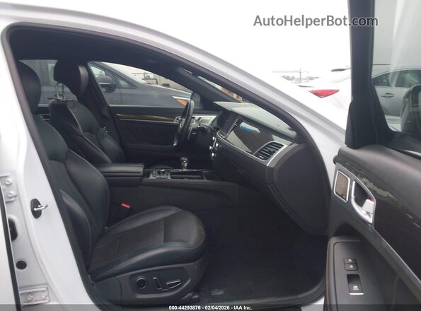 KMHGN4JB0KU299505 2019 GENESIS G80 Белый Вид салона спереди