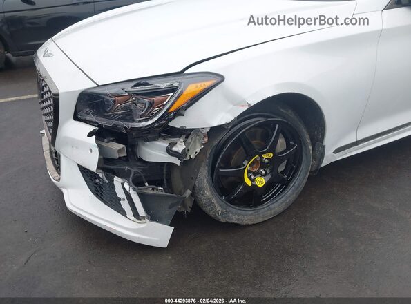 KMHGN4JB0KU299505 2019 GENESIS G80 Белый Вид спереди