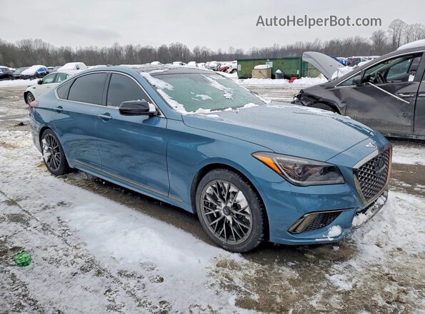 KMHGN4JB3JU236347 2018 GENESIS G80 Teal 