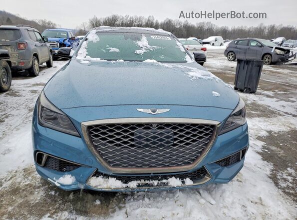 KMHGN4JB3JU236347 2018 GENESIS G80 Teal 