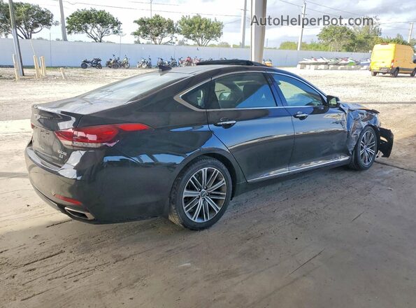 KMHGN4JE2JU280592 2018 GENESIS G80 Black 