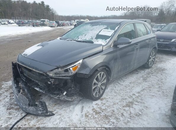 KMHH35LE2KU117035 2019 HYUNDAI ELANTRA GT Gray წინა მარცხენა ხედი სამი მეოთხედიდან