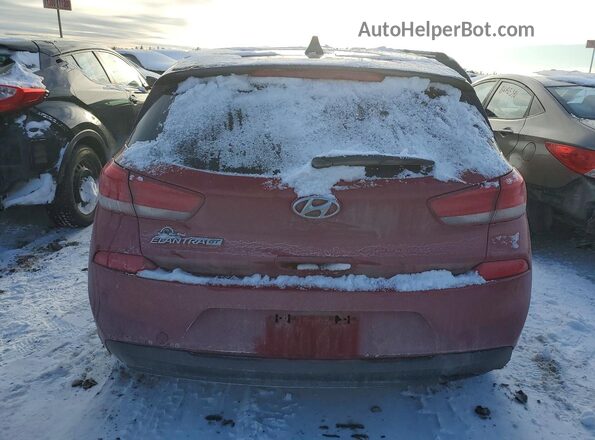 KMHH35LE5JU007188 2018 HYUNDAI ELANTRA Red Widok z tyłu
