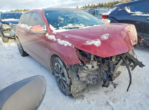 KMHH35LE5JU007188 2018 HYUNDAI ELANTRA Red Przód prawy