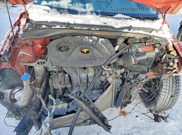 KMHH35LE5JU007188 2018 HYUNDAI ELANTRA Red Widok wnętrza z tyłu