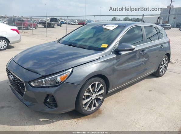 KMHH35LEXJU017814 2018 HYUNDAI ELANTRA GT Gray წინა ხედი