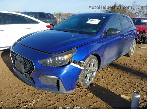 KMHH55LC7LU124766 2020 HYUNDAI ELANTRA GT Blue Vista tres cuartos delantera izquierda