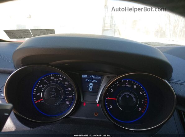 KMHHT6KJ9GU133485 2016 HYUNDAI GENESIS Красный Вид задних сидений