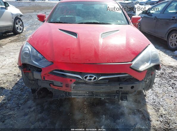 KMHHT6KJ9GU133485 2016 HYUNDAI GENESIS Красный Вид щитка приборов