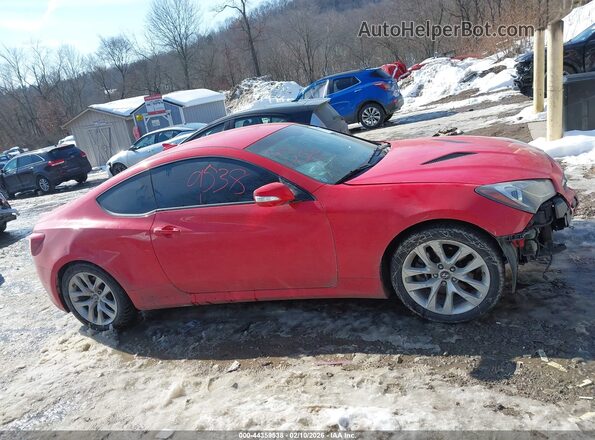 KMHHT6KJ9GU133485 2016 HYUNDAI GENESIS Красный Вид задней части салона