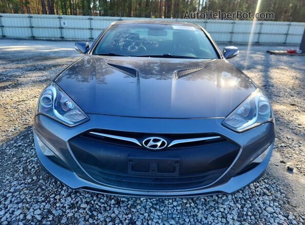 KMHHU6KJ0GU131802 2016 HYUNDAI GENESIS Gray წინა ხედი