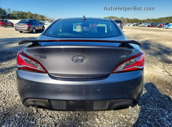 KMHHU6KJ0GU131802 2016 HYUNDAI GENESIS Gray უკანა ხედი