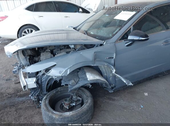 KMHL14JC8NA218114 2022 HYUNDAI SONATA Gray წინა ხედი
