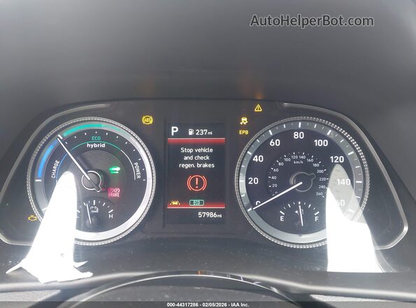 KMHL24JJ7NA048159 2022 HYUNDAI SONATA HYBRID Gray 