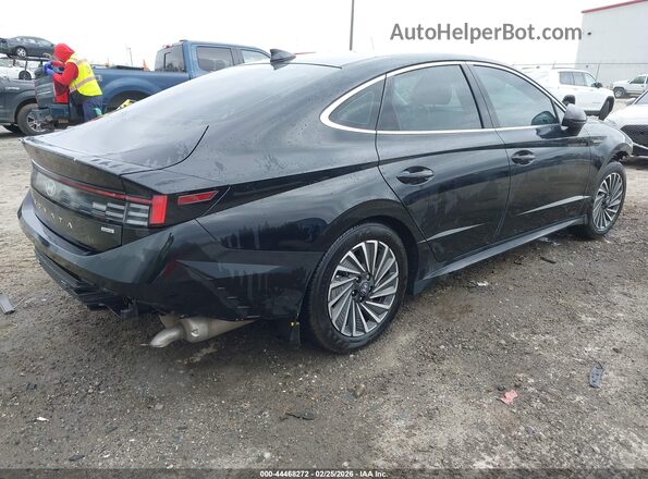 KMHL34JJXSA128239 2025 HYUNDAI SONATA HYBRID Black Trasero derecho