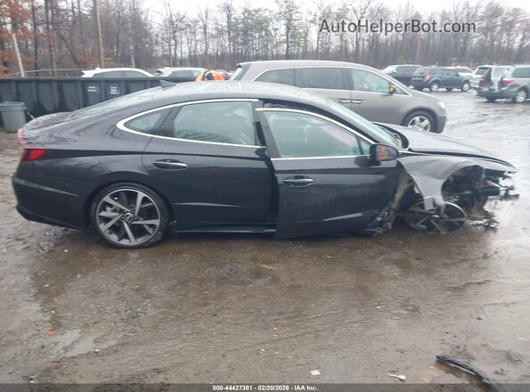 KMHL44J20PA326020 2023 HYUNDAI SONATA Black Widok zestawu wskaźników