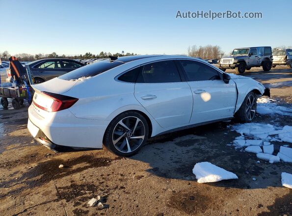 KMHL44J21NA223864 2022 HYUNDAI SONATA White Trasero derecho