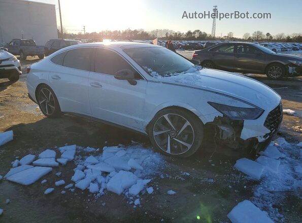 KMHL44J21NA223864 2022 HYUNDAI SONATA White Delantero derecho