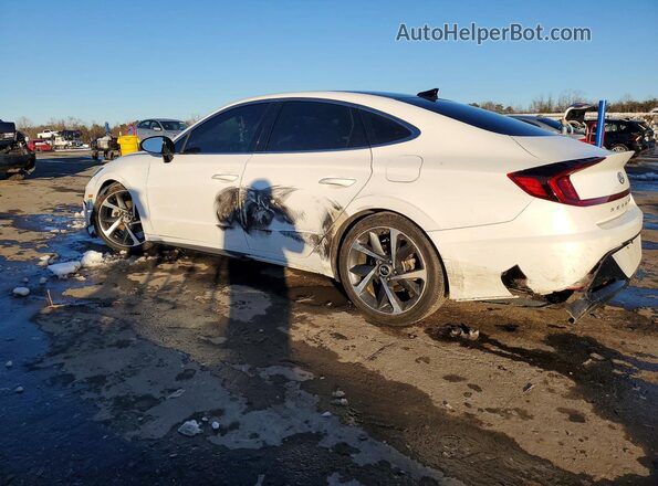 KMHL44J21NA223864 2022 HYUNDAI SONATA White Trasero izquierdo