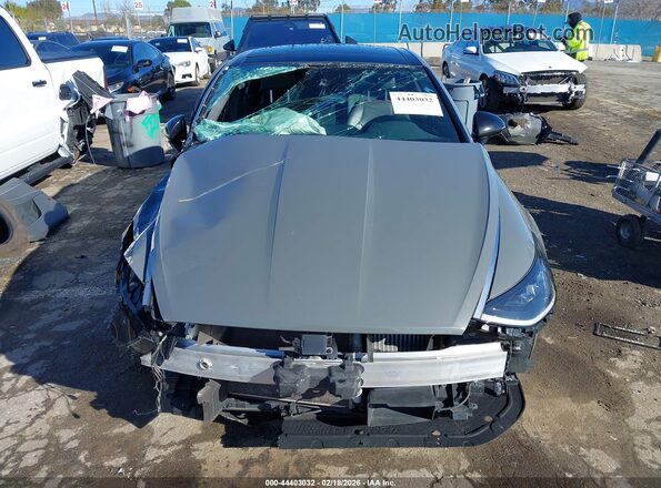 KMHL44J25NA219493 2022 HYUNDAI SONATA Gray Rear interior view
