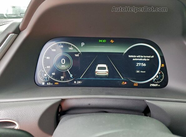 KMHL44J26NA235346 2022 HYUNDAI SONATA Gray Widok zestawu wskaźników