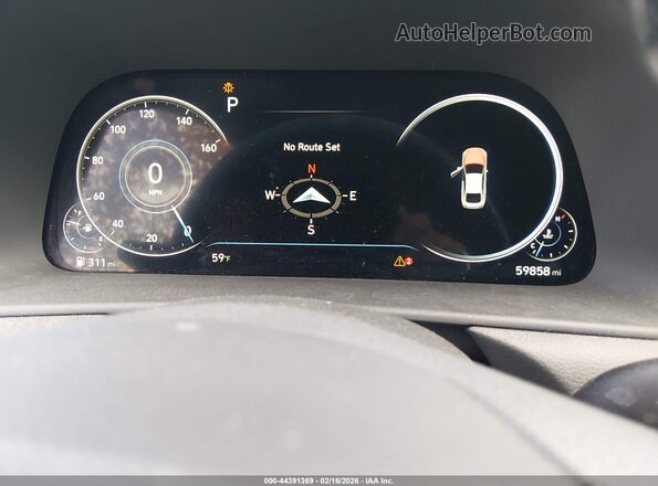 KMHL44J2XNA211440 2022 HYUNDAI SONATA Белый Вид задних сидений