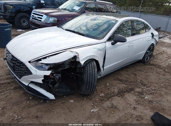 KMHL44J2XNA211440 2022 HYUNDAI SONATA Белый Передняя левая четверть