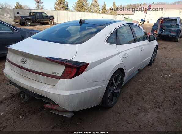 KMHL44J2XNA211440 2022 HYUNDAI SONATA Белый Задняя правая четверть