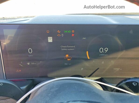 KMHL54JC2SA438350 2025 HYUNDAI SONATA Gray ხელსაწყოთა პანელის ხედი