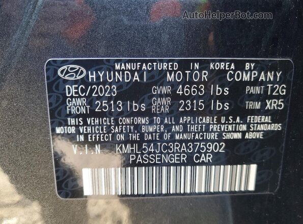 KMHL54JC3RA375902 2024 HYUNDAI SONATA Gray 