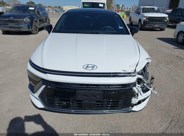 KMHL54JC3SA451155 2025 HYUNDAI SONATA White Instrument cluster view
