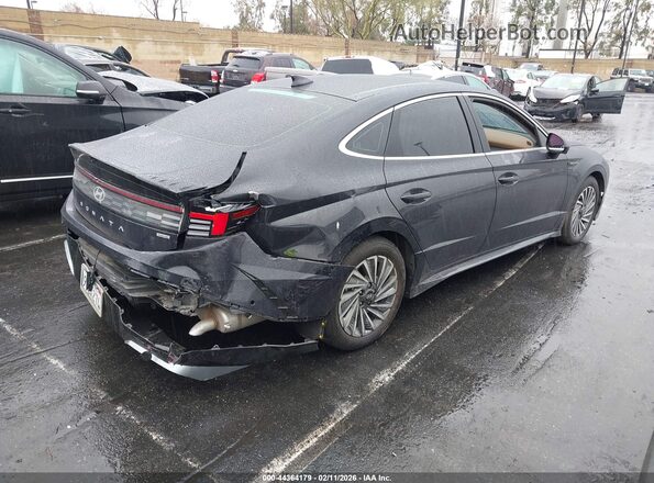 KMHL54JJ9SA115282 2025 HYUNDAI SONATA HYBRID Black Հետևի աջ