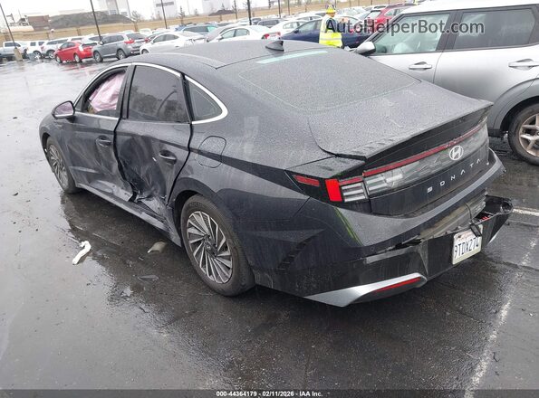KMHL54JJ9SA115282 2025 HYUNDAI SONATA HYBRID Black Հետևի ձախ