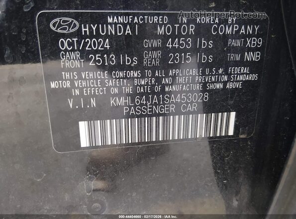 KMHL64JA1SA453028 2025 HYUNDAI SONATA Черный Вид подкапотного пространства