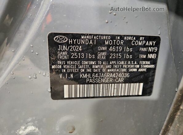 KMHL64JA6RA424036 2024 HYUNDAI SONATA Blue Вид підкапотного простору