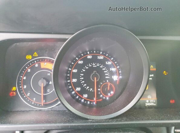 KMHLL4AG7MU111095 2021 HYUNDAI ELANTRA Blue Вид щитка приладів