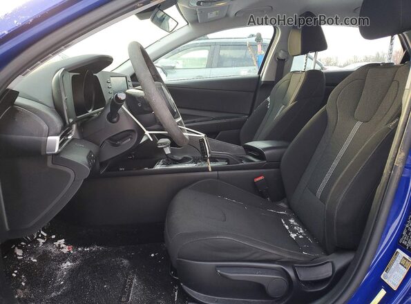 KMHLL4AG7MU111095 2021 HYUNDAI ELANTRA Blue Вид салону спереду