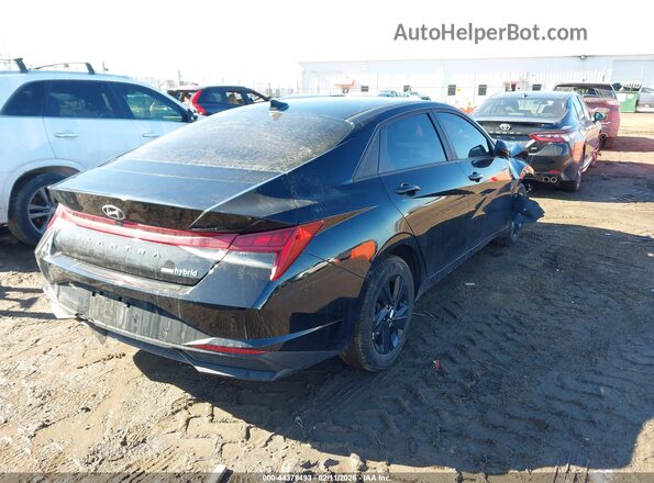 KMHLM4AJ2PU087883 2023 HYUNDAI ELANTRA HYBRID Black Задня права чверть