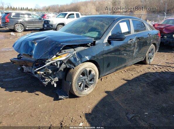 KMHLM4AJ2PU087883 2023 HYUNDAI ELANTRA HYBRID Black Передня ліва чверть