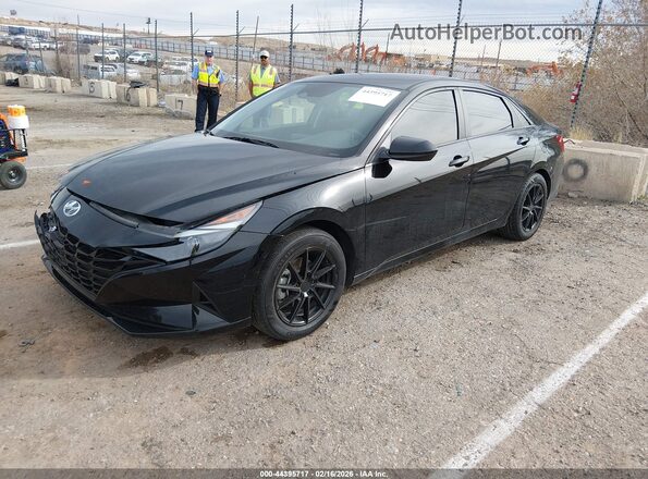 KMHLM4AJ5PU073783 2023 HYUNDAI ELANTRA HYBRID Black Vista tres cuartos delantera izquierda