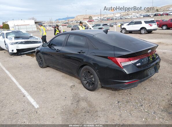 KMHLM4AJ5PU073783 2023 HYUNDAI ELANTRA HYBRID Black Trasero izquierdo